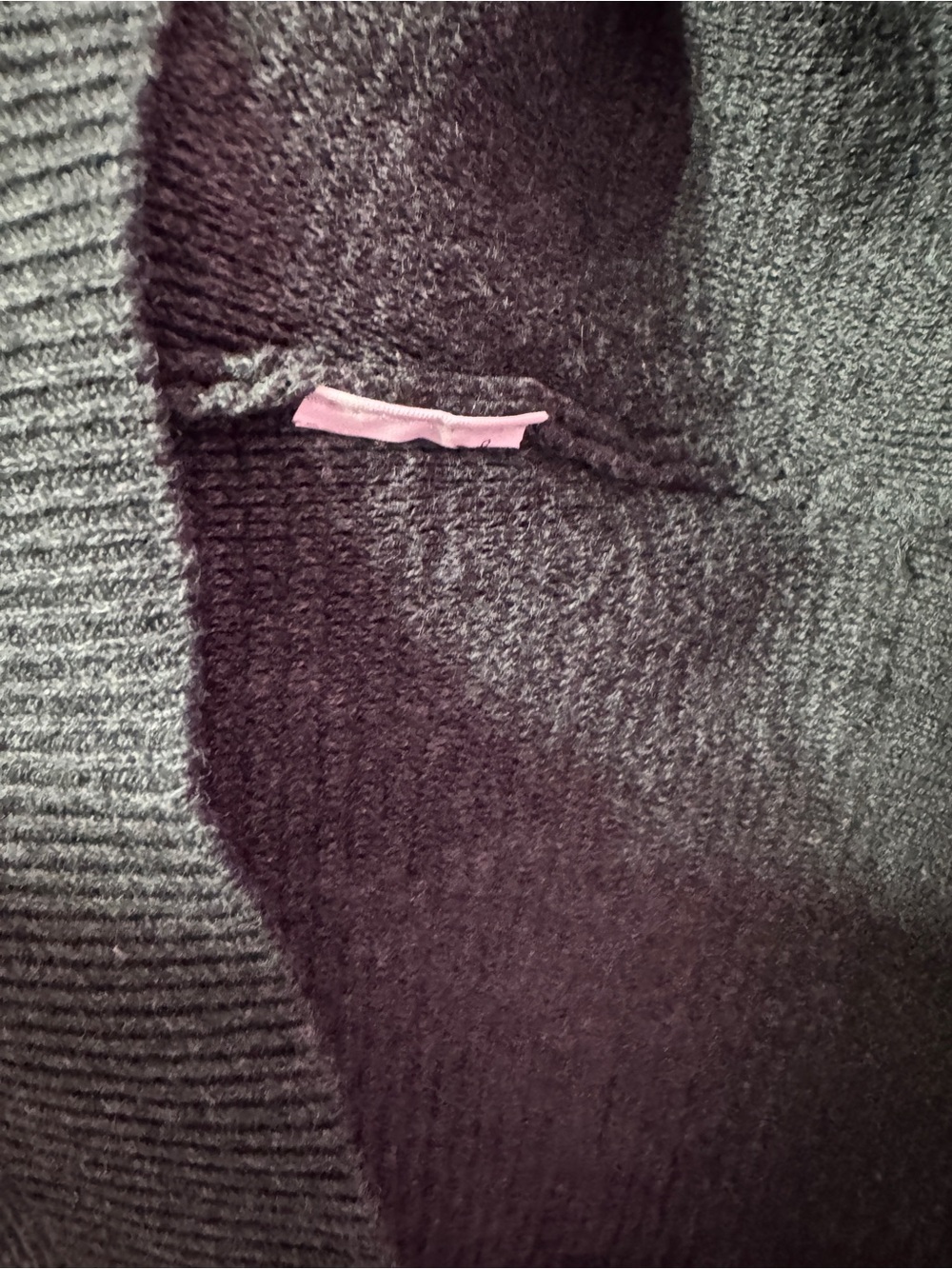 Zara Dark Charcoal Ribbed Crew Neck Sweater - Picture 4 of 4